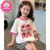 Áo thun in nhiệt gấu dâu bé gái 18-40kg - Siêu nhẹ thoáng mát, giá 99.000đ