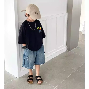 Áo Thun Kanak Baju In Graffiti Dễ Thương, Dáng Rộng, Nguyên Chất, Phù Hợp Mùa Hè - Giá 100.333 VND (Giảm từ 122.406 VND) 5