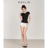 Áo thun KAYLIN Basic dáng ôm sọc co giãn cotton - BST Hè 2.025, giảm giá 270k 8