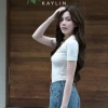 Áo thun KAYLIN cổ sơ mi nút, thun cotton co giãn, thanh lịch - 250.000đ 4