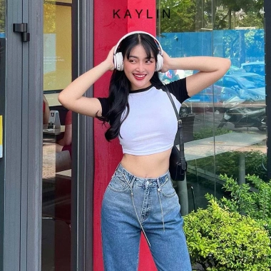 Áo thun KAYLIN croptop tay phong cách KALINN1.935 giá 220.000 VNĐ giảm 18% 4