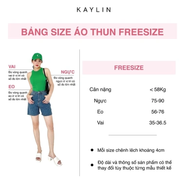Áo thun KAYLIN N1.771 kiểu khoen 2 bên, chất liệu mềm mịn, giá 219.000đ