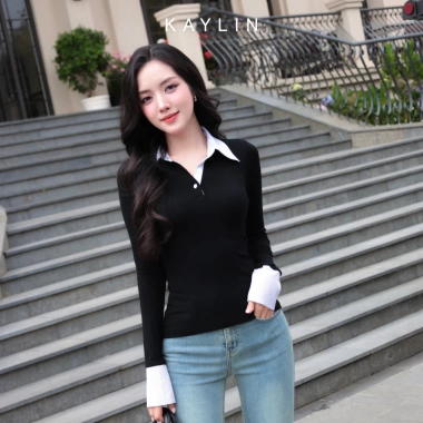 Áo thun KAYLIN polo tay dài vải thun cotton co giãn BST Hè 2.025 - 362.000₫ 2