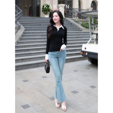 Áo thun KAYLIN polo tay dài vải thun cotton co giãn BST Hè 2.025 - 362.000₫ 4
