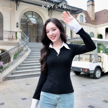 Áo thun KAYLIN polo tay dài vải thun cotton co giãn BST Hè 2.025 - 362.000₫ 6