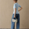 Áo thun KAYLIN Polo zip khóa, chiết eo, cotton co giãn, BST Tháng 3 A143T3 385k 9