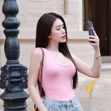 Áo thun KAYLIN Tank Top cotton co giãn thoáng mát, năng động - Giá 210.000₫