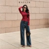 Áo thun KAYLIN tay dài basic, vải thun cotton co giãn, phong cách tối giản BST 11/2.025, 326.000₫ 4