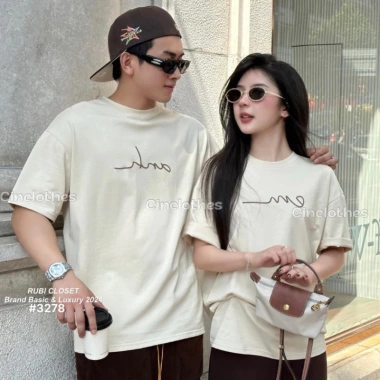 Áo thun kem be cặp đôi nam nữ in tay lỡ 250gsm - Set đồ bộ chỉ 110k 5 Áo thun kem be cặp đôi nam nữ in tay lỡ 250gsm - Set đồ bộ chỉ 110k 5