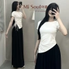 Áo Thun Khoét Bên Eo Vạt Nhọn Cotton MiSoul BigSize - Rút Eo Dây, Giá Ưu Đãi 89.000₫ 6