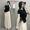 Áo Thun Khoét Bên Eo Vạt Nhọn Cotton MiSoul BigSize - Rút Eo Dây, Giá Ưu Đãi 89.000₫ 7