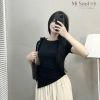 Áo Thun Khoét Bên Eo Vạt Nhọn Cotton MiSoul BigSize - Rút Eo Dây, Giá Ưu Đãi 89.000₫ 10