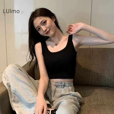 Áo thun không tay nữ retro lưng rỗng dệt kim mùa hè giá chỉ 60.048 VND