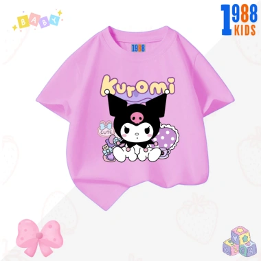 Áo thun Kuromi và Melody cute bé gái - cotton mát, giảm giá 90k (giá gốc 110.7k)