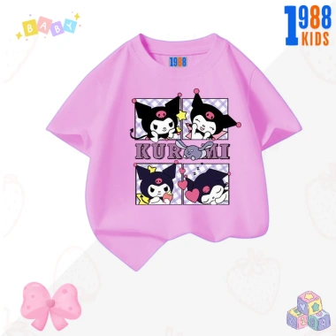 Áo thun Kuromi và Melody cute bé gái - cotton mát, giảm giá 90k (giá gốc 110.7k)