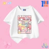Áo thun Kuromi và Mylody cho bé gái - Cotton co giãn 4 chiều, hồng trắng 90k 4