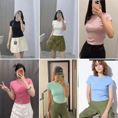 Áo thun lửng bodycon trơn tay ngắn xuất xịn UN, giá chỉ 215.000, giảm mạnh 3 Áo thun lửng bodycon trơn tay ngắn xuất xịn UN, giá chỉ 215.000, giảm mạnh 3