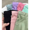 Áo thun lửng bodycon trơn tay ngắn xuất xịn UN, giá chỉ 215.000, giảm mạnh 8
