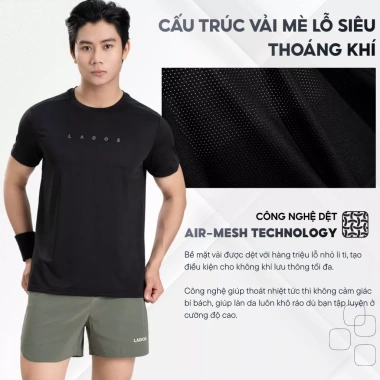 Áo Thun Mè Thể Thao Cổ Tròn LADOS-9.231 - Thoáng Khí, Basic Trẻ Trung, 108.000₫ 4
