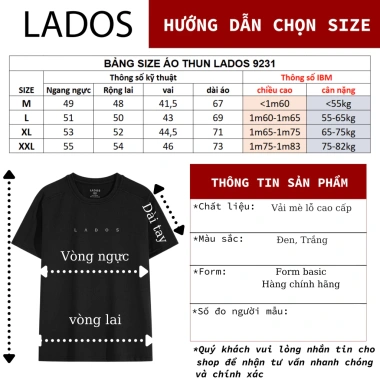 Áo Thun Mè Thể Thao Cổ Tròn LADOS-9.231 - Thoáng Khí, Basic Trẻ Trung, 108.000₫ 9