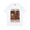Áo thun meme Brainrot tung tung tung Sahur nam - Gậy bóng chày hài hước giảm 20% 3