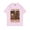 Áo thun meme Brainrot tung tung tung Sahur nam - Gậy bóng chày hài hước giảm 20% 7
