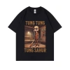Áo thun meme Brainrot tung tung tung Sahur nam - Gậy bóng chày hài hước giảm 20% 10