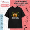 Áo Thun Meme Vịt Hài Hước Hot Trend Giá 145.000 VND Sống Cần Đống Tiền Cổ Tròn