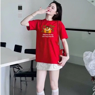 Áo Thun Meme Vịt Hài Hước Hot Trend Giá 145.000 VND Sống Cần Đống Tiền Cổ Tròn