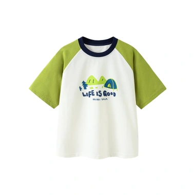 Áo Thun Minibala Bé Gái & Trai Mùa Hè Raglan Tay Ngắn Cổ Tròn Khô - Giá 295.920đ 3