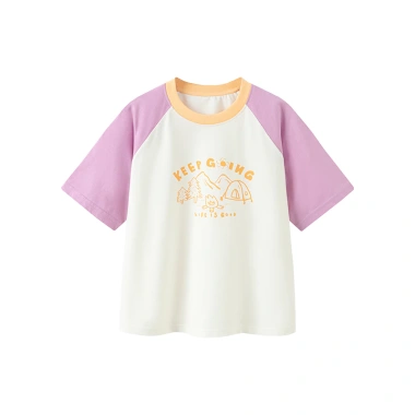 Áo Thun Minibala Bé Gái & Trai Mùa Hè Raglan Tay Ngắn Cổ Tròn Khô - Giá 295.920đ 4