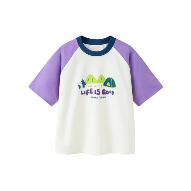 Áo Thun Minibala Bé Gái & Trai Mùa Hè Raglan Tay Ngắn Cổ Tròn Khô - Giá 295.920đ 6