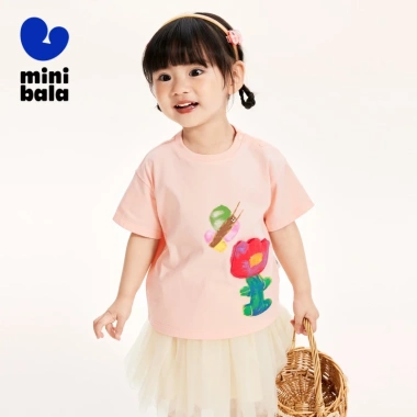 Áo thun minibala bé trai bé gái 2.025 mùa hè cotton nguyên chất tay ngắn 344.520 VND 3