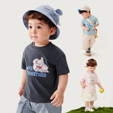 Áo thun Minibala bé trai & gái cotton mềm tay ngắn, da trẻ sơ sinh, chỉ 376.920 VNĐ
