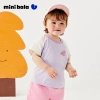 Áo thun Minibala cotton nguyên chất unisex trẻ em bền màu, khóa áo tay ngắn dễ thương mùa hè - Giá 295.920 VND 6