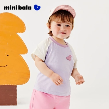 Áo thun Minibala cotton nguyên chất unisex trẻ em bền màu, khóa áo tay ngắn dễ thương mùa hè - Giá 295.920 VND 6 Áo thun Minibala cotton nguyên chất unisex trẻ em bền màu, khóa áo tay ngắn dễ thương mùa hè - Giá 295.920 VND 6