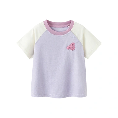 Áo thun Minibala cotton nguyên chất unisex trẻ em bền màu, khóa áo tay ngắn dễ thương mùa hè - Giá 295.920 VND
