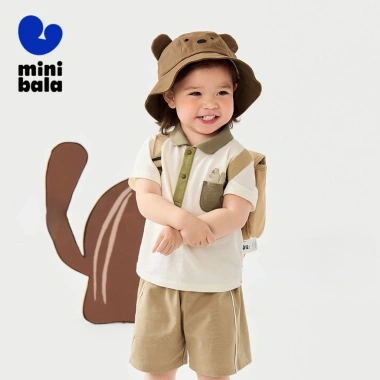 Áo Thun Minibala Mùa Hè Tay Ngắn - Phong Cách Đi Học, Không Dính Top, 440,640₫ 5