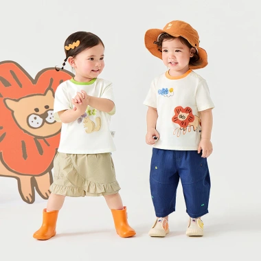 Áo thun Minibala trẻ em mùa hè tay ngắn không dính, cho bé trai và bé gái 3