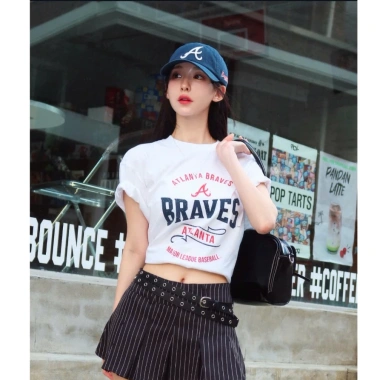 Áo thun MLB NY street logo ép nhiệt overform unisex chính hãng giá 564.400 VND 7