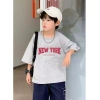 Áo thun mùa hè Kanak tay lửng, dễ phối, thoáng mát, chất liệu cotton, phù hợp đi biển, dạo phố, giảm giá 143.332 VND chỉ 143k cho nam trẻ 5