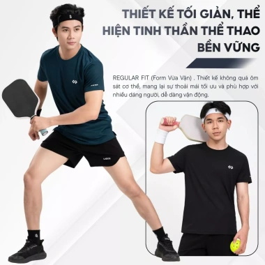 Áo Thun Nam Active Pro LADOS-9.237 Vải Mè Vuông Airmesh Thoáng Mát Co Giãn 4 Chiều Logo Tối Giản Sang Trọng Giá 99.000 7