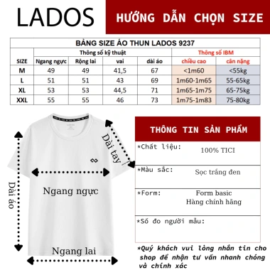 Áo Thun Nam Active Pro LADOS-9.237 Vải Mè Vuông Airmesh Thoáng Mát Co Giãn 4 Chiều Logo Tối Giản Sang Trọng Giá 99.000 9
