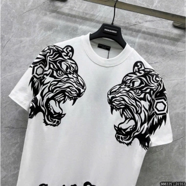 Áo Thun Nam Cộc Tay Philip Hình In Hổ - Cotton Cao Cấp, Thoáng Mát, Hot Nhất Hè 2.025 2
