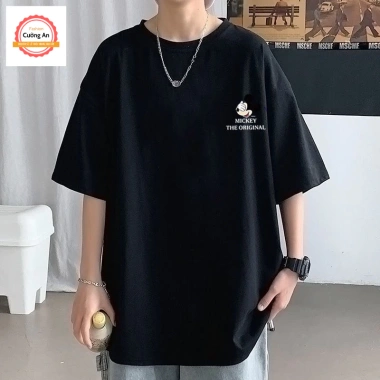 Áo thun nam cotton dày dặn, tay lỡ cổ tròn, thoáng mát - ATN063 An Cường Fashion 64.800 VND