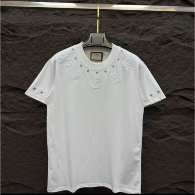 Áo thun nam full thêu cổ tròn, họa tiết form chuẩn, cotton dày dặn co giãn 4 chiều mẫu mới hot trend