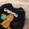 Áo thun nam mùa hè casual cổ tròn cotton Garfield size lớn retro tay ngắn - Giá ưu đãi 143.332₫ 9