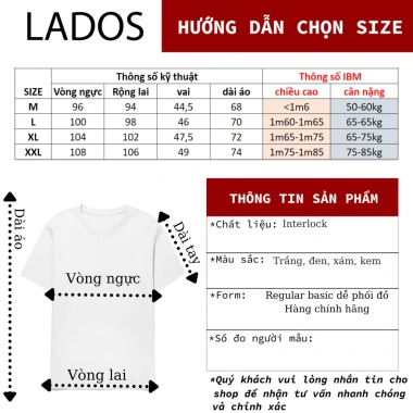 Áo thun nam ngắn tay cổ bẻ cotton interlock premium LADOS-19.178 - Giá 190.000₫ 8 Áo thun nam ngắn tay cổ bẻ cotton interlock premium LADOS-19.178 - Giá 190.000₫ 8