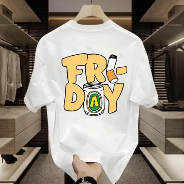 Áo thun nam nữ 2 mặt FRIDAY tay lỡ form rộng cổ tròn unisex - Giá chỉ 24.900₫ 3