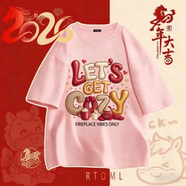 Áo thun nam nữ 2.026 Bính Ngọ 250GSM 100% cotton RTOML17 giảm giá 69k 5